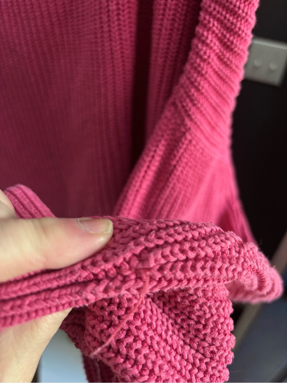 🌸French Connection 100% Cotton Millie Mozart Pink fisherman Rib Boatneck Sweater - Picture 15 of 16
